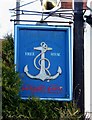 The Anchor Inn and Restaurant sign, Cotheridge Lane