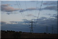 Pylons crossing Rainham Marshes