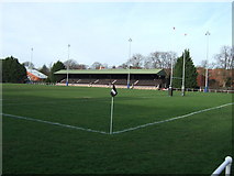 TL4358 : Cambridge University rugby ground by Richard Humphrey