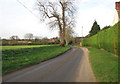 View north along Intwood Lane