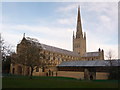 TG2308 : Norwich: cathedral church of the Holy and Undivided Trinity by Chris Downer