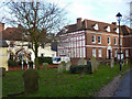 Colchester Road from the churchyard