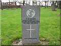 NZ3364 : Commonwealth War Grave in Jarrow Cemetery (WW1-42) by Vin Mullen