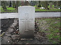 NZ3364 : Commonwealth War Grave in Jarrow Cemetery (WW2-17) by Vin Mullen