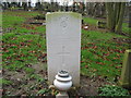 NZ3364 : Commonwealth War Grave in Jarrow Cemetery (WW2-27) by Vin Mullen