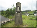 NY7843 : Stone signage for Nenthead mines by Philip Barker