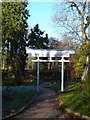 Entrance to the rebuilt Japanese Garden on Dalzell Estate