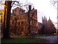 TL1998 : Peterborough: the cathedral from the northeast by Chris Downer