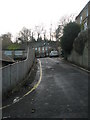 Looking from Carlos Street into Latimer Road