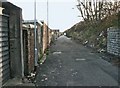 Lane and embankment to rear of Clive Street - Cardiff