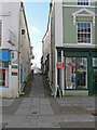 Alley to the old town bridge to the southwest - Bridgend