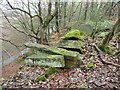 Left-over stone at Scotgate Quarries, Honley