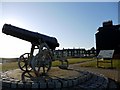 NZ5333 : Cannon, Heugh Headland, Hartlepool by Andrew Curtis