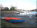 Dinghies at the head of the creek at Anderton