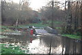 TQ7854 : Flooding on the River Len, Mote Park by N Chadwick