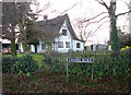 Thatched cottage on the corner of Chapel Road