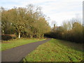 Metalled bridleway north to Loxwood Road