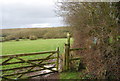 Stile at the beginning of a footpath near Ripple Manor