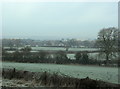 2009 : North from The Strand over frosty fields