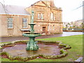 Fountain in the grounds of Victoria Halls