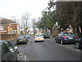 Looking northwards up Desborough Road towards Leigh Road