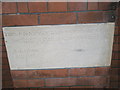 Foundation stone at Eastleigh Baptist Church