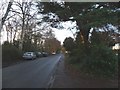 Looking along New Platt Lane away from Goostrey Lane