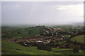 Wearyall Hill from the side of Glastonbury Tor