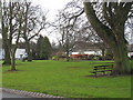 Piercebridge village green - winter view