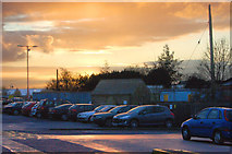 TL5479 : A rainy sunset over Ely railway station car park by Andy F
