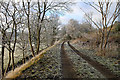 The former Peebles to Symington railway line