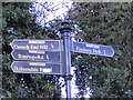 Parkland Walk - signpost near Crouch Hill Bridge