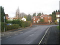 Approaching the fork in Chadwick Road