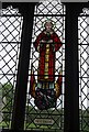 SX7740 : St Cyriac stained glass window, St Cyriac Church by N Chadwick