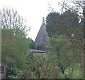 The top of an oast house in East Farleigh