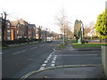 Approaching the junction of Leigh  Road and Brookwood Avenue