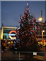 Brixton Underground Station at Christmas