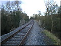 The single track line to Ironbridge Power Station