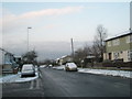 A bleak December morning in Ludlow Road after overnight snow