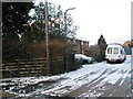 Recent snow in Huntley Close