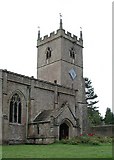 SP4115 : St Laurence, Combe, Oxon - Tower by John Salmon