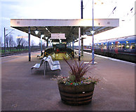 TL5479 : Ely railway station - the way out from platforms 2 and 3 by Evelyn Simak