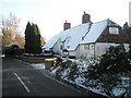 Snow covered homes in Rake Lane