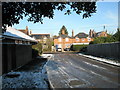 Looking up  Bannister Close towards Wheeler Lane