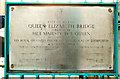 J3474 : Plaque, Queen Elizabeth Bridge, Belfast by Albert Bridge