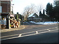 Looking across the Petworth Road towards Mill Lane