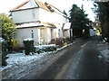 Lingering snow in Roke Lane