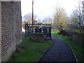 Tank trap next to electrical installation next to Colchester Chappel