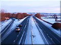 Icy conditions on A168