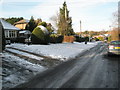 An icy scene in Cramhurst Lane